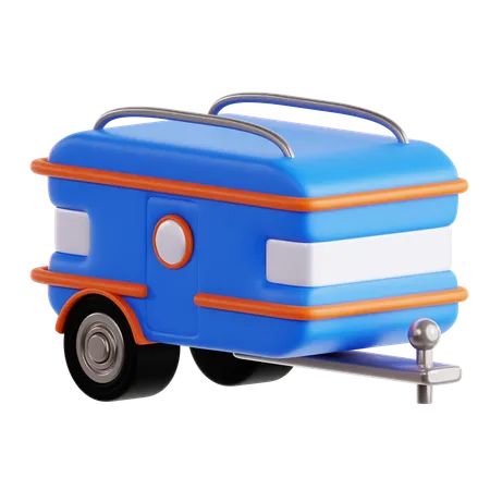 Caravan Trailer  3D Icon