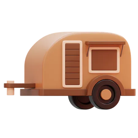 Caravan Trailer  3D Icon