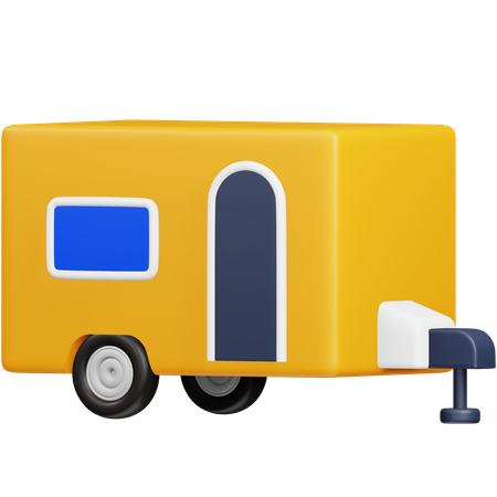 Caravan Trailer  3D Icon