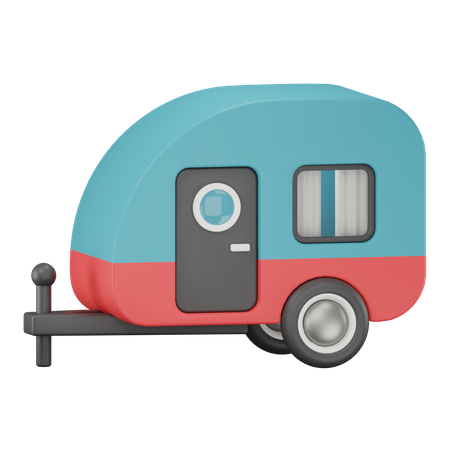 Caravan Trailer  3D Icon