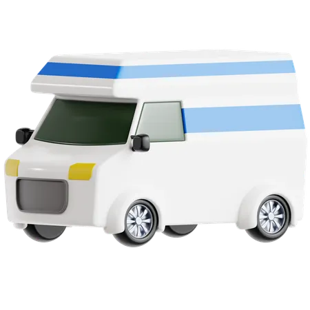 Caravan Van  3D Icon
