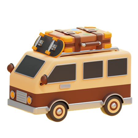 Caravan Van  3D Icon