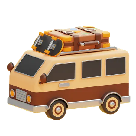 Caravan Van  3D Icon