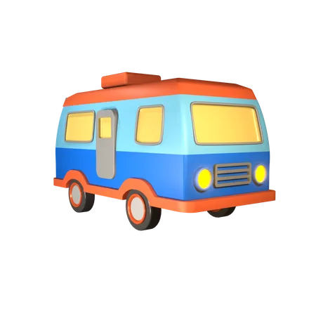 Caravan Van  3D Icon