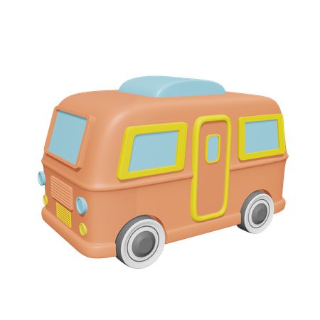 Furgoneta caravana  3D Icon