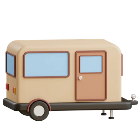 Caravane  3D Icon