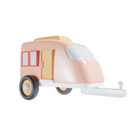 Caravane  3D Icon