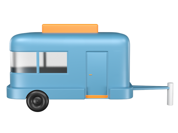 Caravane  3D Illustration