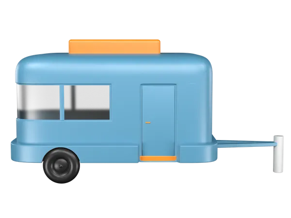 Caravane  3D Illustration
