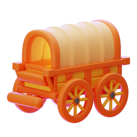 Caravane médiévale  3D Icon