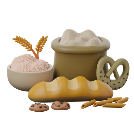Carbohidratos  3D Icon