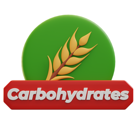 Carbohydrates  3D Icon