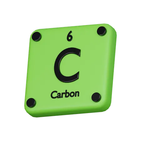 Carbon Element 3 D Icon 3D Icon