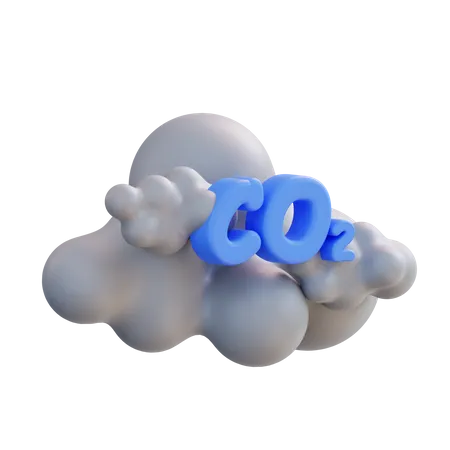 Carbon Dioxide  3D Icon