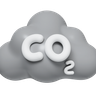 carbon dioxide 3d logo