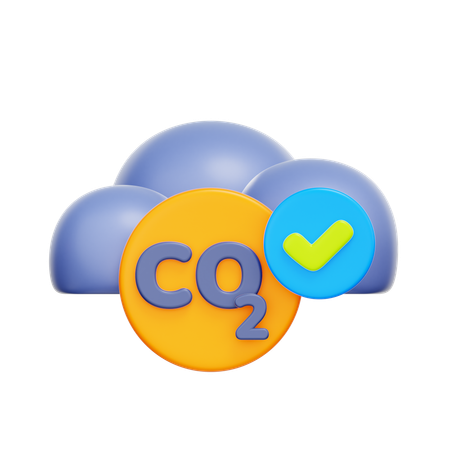 Carbon Neutral  3D Icon
