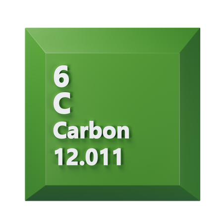 Carbón  3D Icon