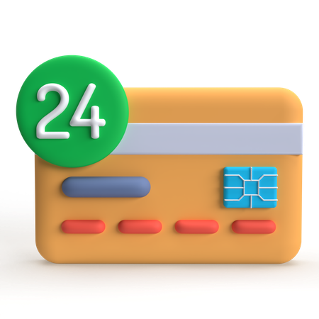 카드  3D Icon