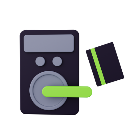 Card Access  3D Icon