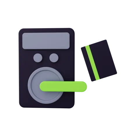 Card Access  3D Icon