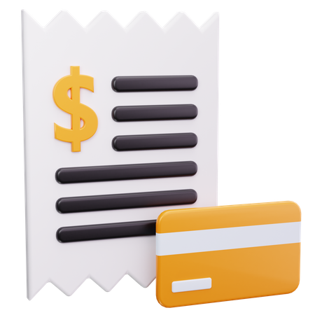 Card Bill Payment  3D Icon