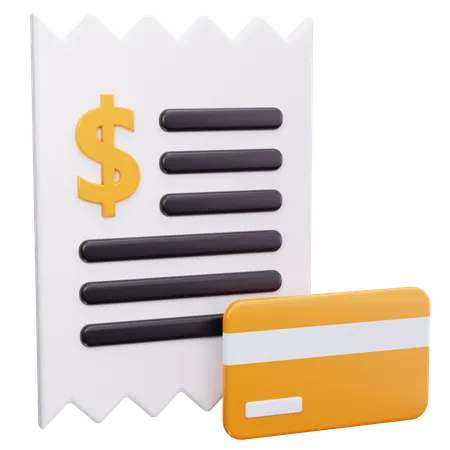 Card Bill Payment  3D Icon