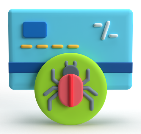 Card Bug  3D Icon