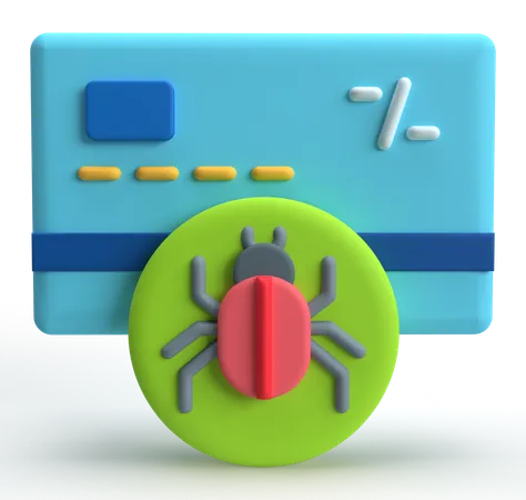 Card Bug  3D Icon