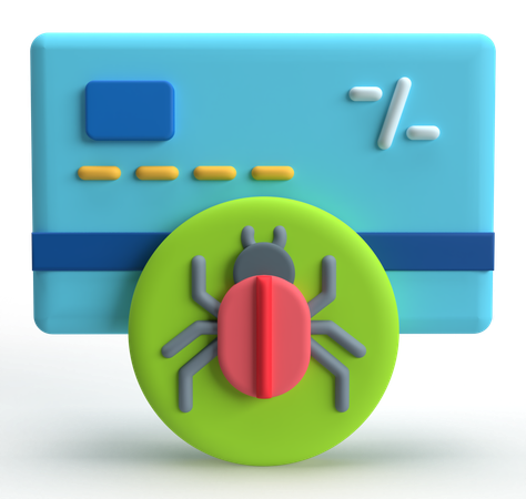 Card Bug  3D Icon