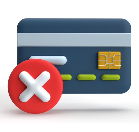 Card Cancel  3D Icon