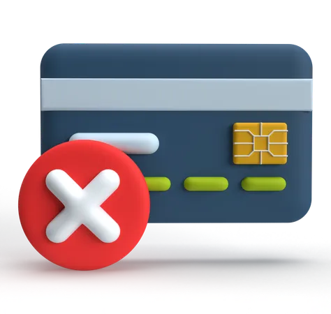 Card Cancel  3D Icon