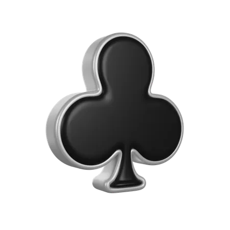 Playing Card Clubs 3D Icon