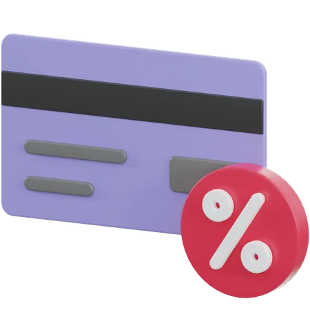 Card Discount  3D Icon