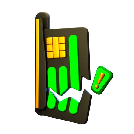 Card Error  3D Icon