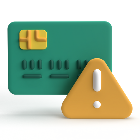 Card Error  3D Icon