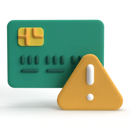 Card Error  3D Icon