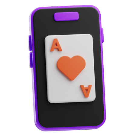 Card Game Poker  3D Icon