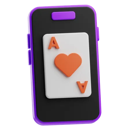 Card Game Poker  3D Icon