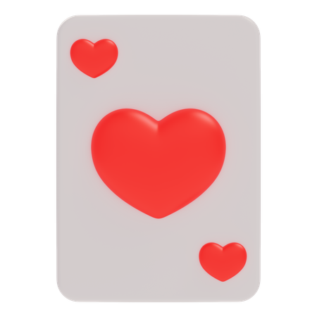 Card Heart  3D Icon