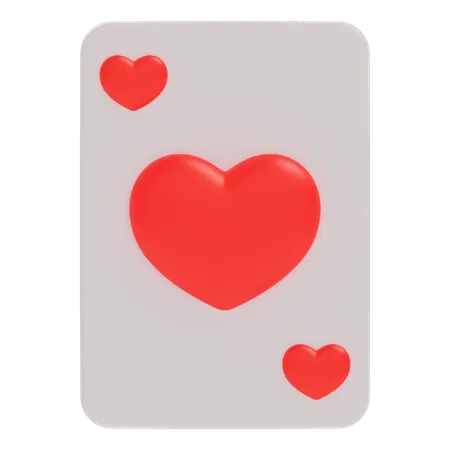 Card Heart  3D Icon