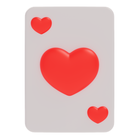 Card Heart  3D Icon