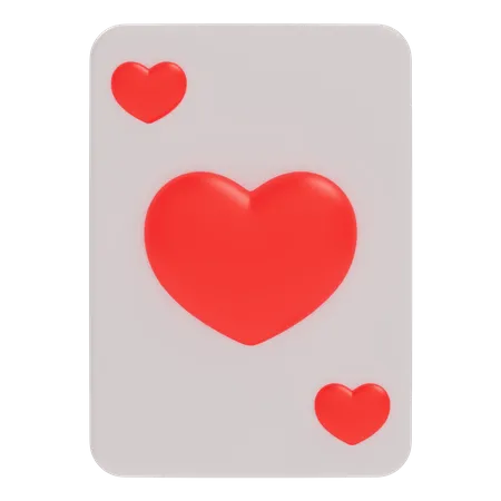 Card Heart  3D Icon