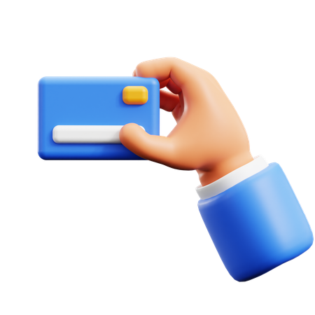 Card Holding Hand Gestures  3D Icon