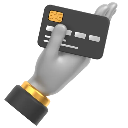 3 D Icon Of A Hand Handing Out A Credit Card 3D Icon