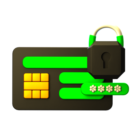 Card Key  3D Icon