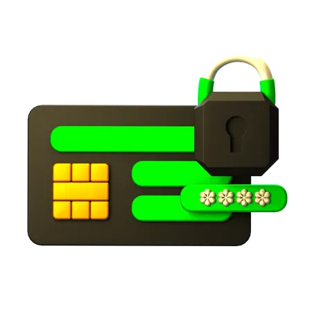Card Key  3D Icon