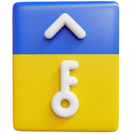 Card Key  3D Icon