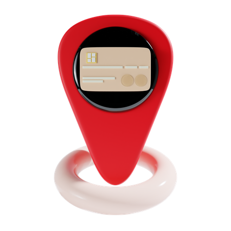Card Location  3D Icon