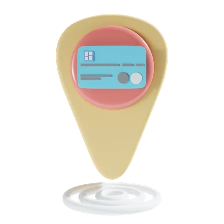 Card Location  3D Icon