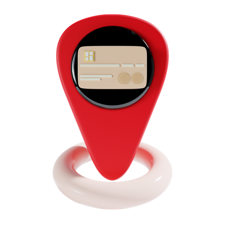 Card Location  3D Icon